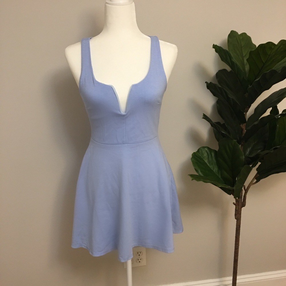 Light Blue Skater Dress